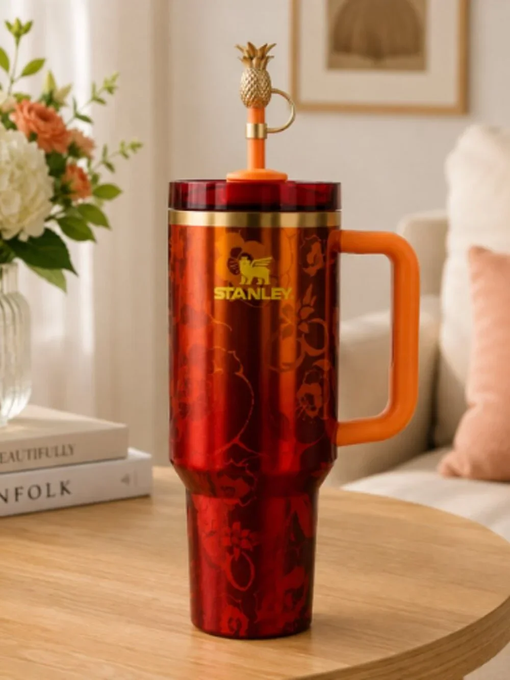 The Stanley 1913 x KAROL G 40 oz Quencher H2.O FlowState Tumbler